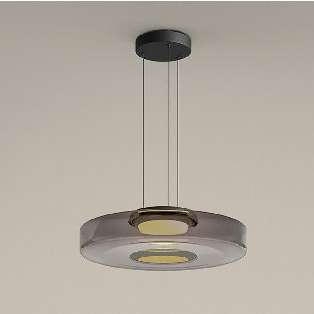 Lampa wisząca szklana wielowarstwowa
