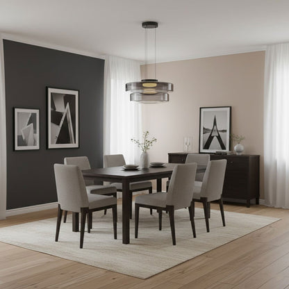 Lampa wisząca szklana wielowarstwowa