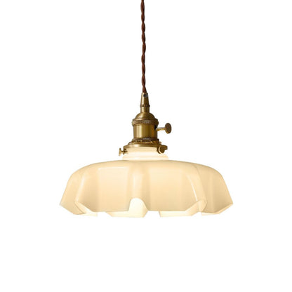 Závěsná lampa se skleněným stínidlem
