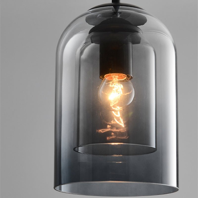 Suspension à abat-jour en verre