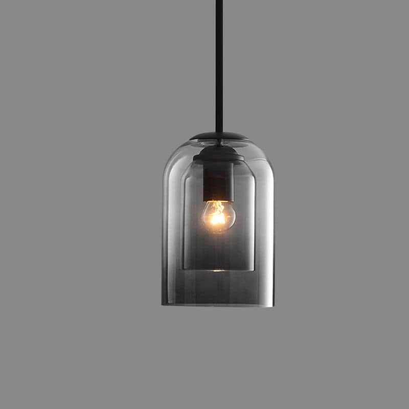 Suspension à abat-jour en verre