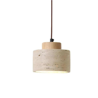 Lampa wisząca z trawertynu