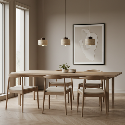 Lampa wisząca z trawertynu
