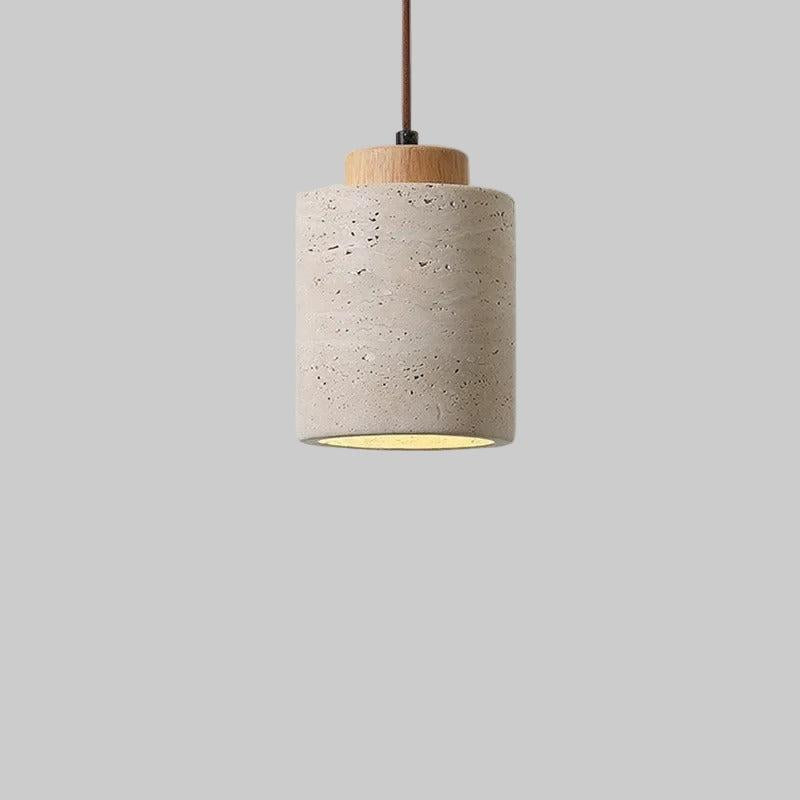 Lampa wisząca z trawertynu