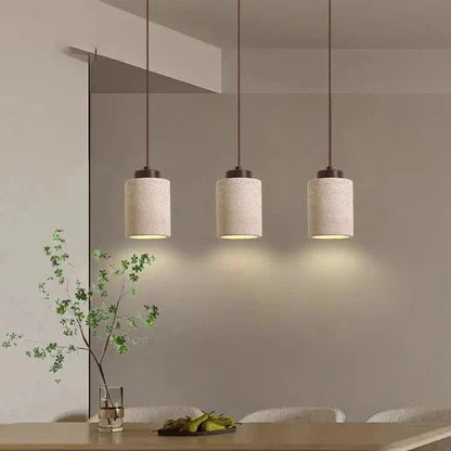 Lampa wisząca z trawertynu