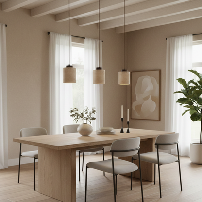 Lampa wisząca z trawertynu
