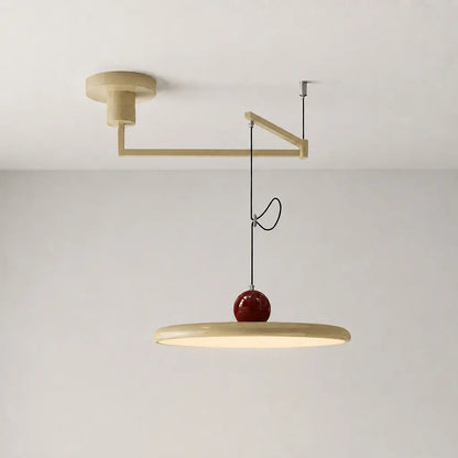 Lampe suspendue avec abat-jour et contrepoids