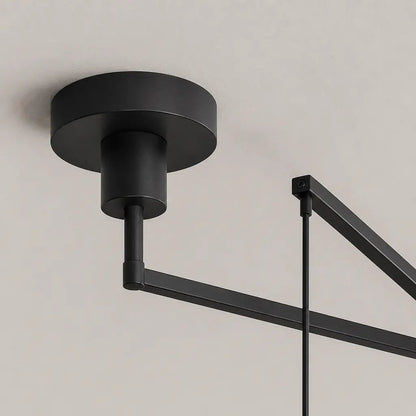 Lampe suspendue avec abat-jour et contrepoids