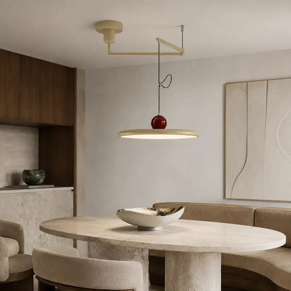 Lampe suspendue avec abat-jour et contrepoids