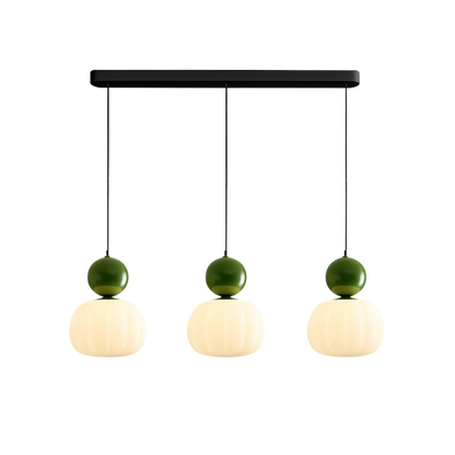 Lampa wisząca z kolorową kulą