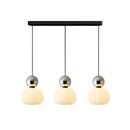 Lampa wisząca z kolorową kulą