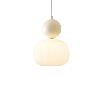 Lampa wisząca z kolorową kulą
