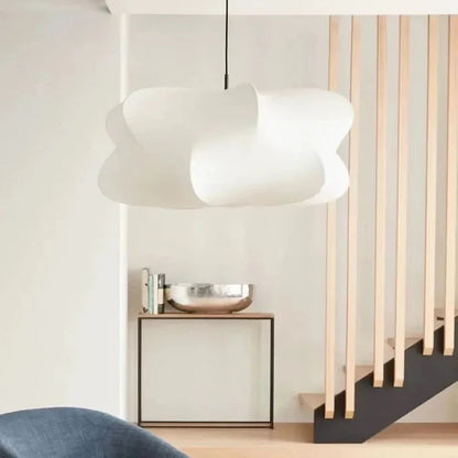 Lampa wisząca z tkaniny, organiczna