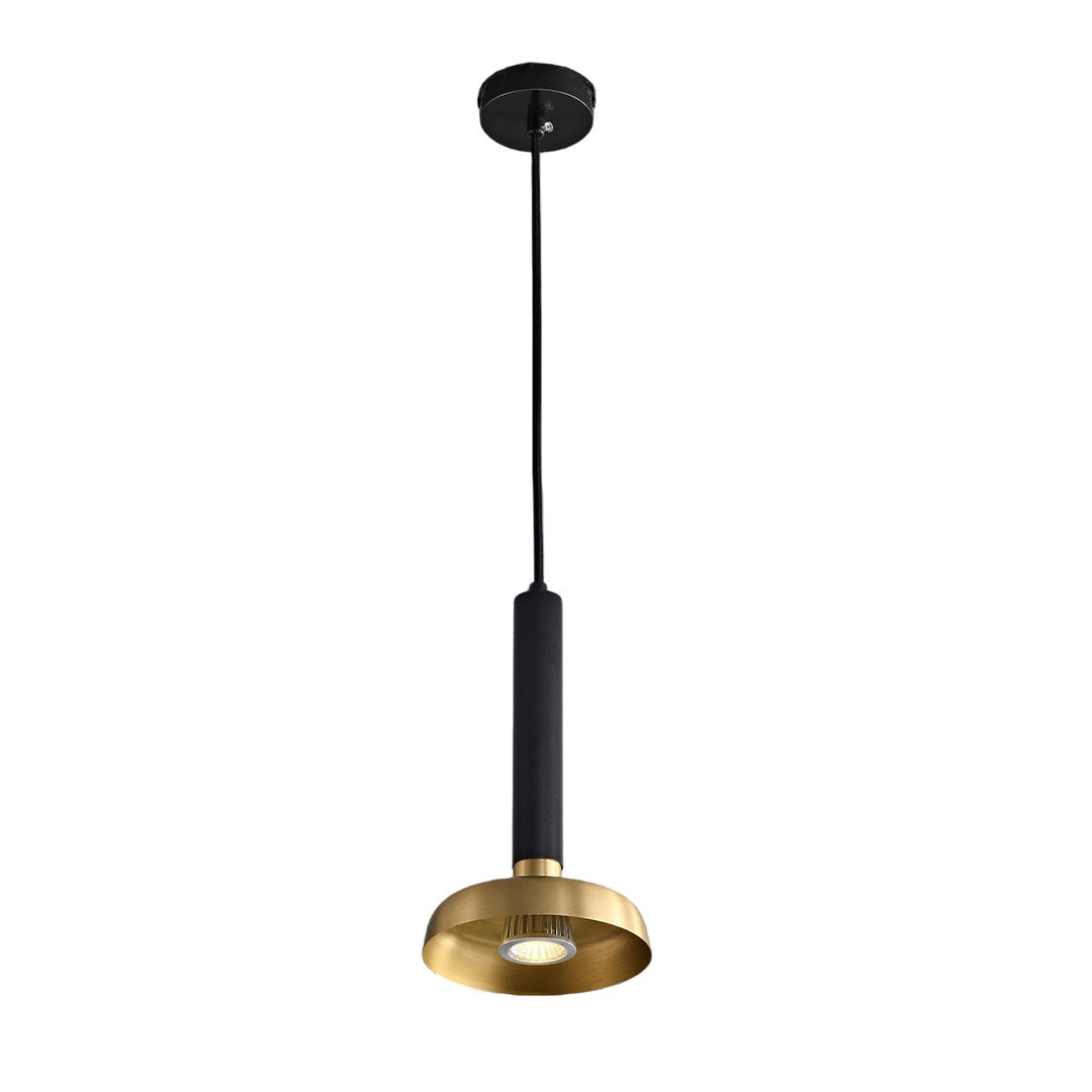 Gold and black pendant lamp
