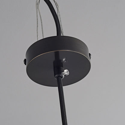 Gold and black pendant lamp