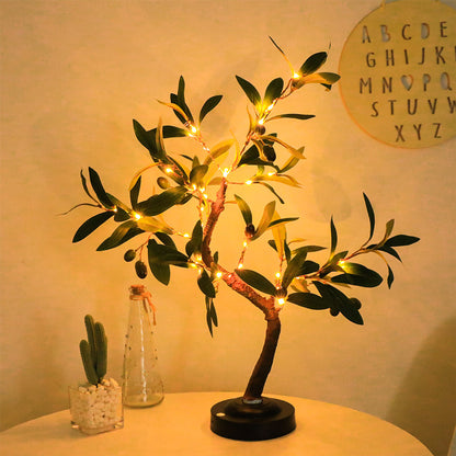 Lampka LED drzewko oliwne