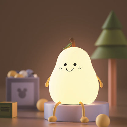 Lampe de chevet en silicone en forme de poire