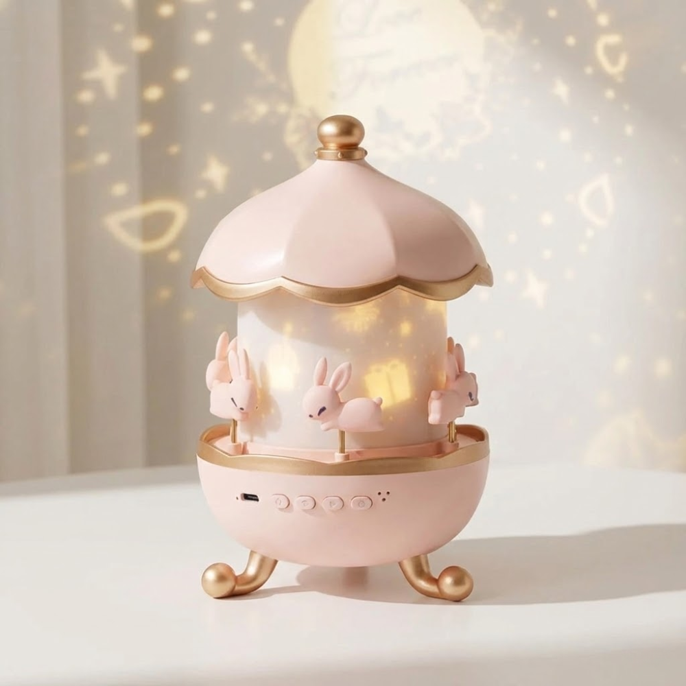 Veilleuse avec projecteur d’étoiles