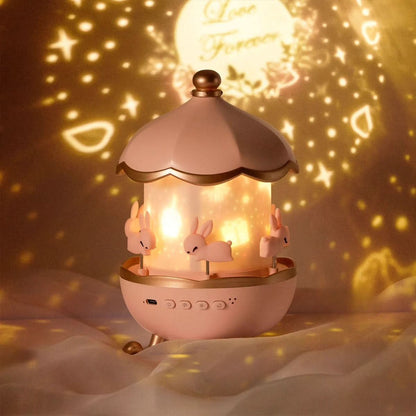 Veilleuse avec projecteur d’étoiles