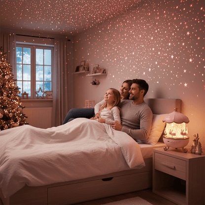 Veilleuse avec projecteur d’étoiles