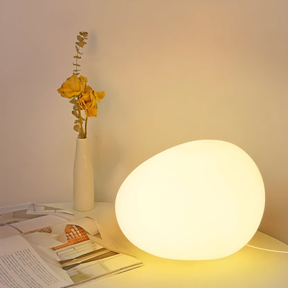 Lampe de table LED en pierre