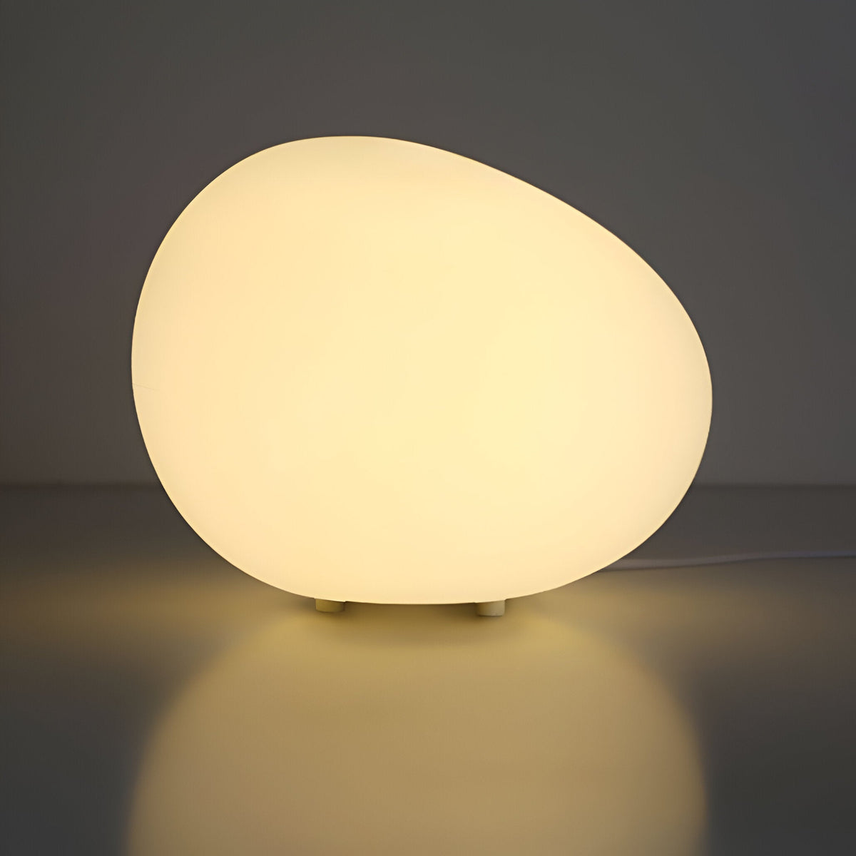 Lampe de table LED en pierre