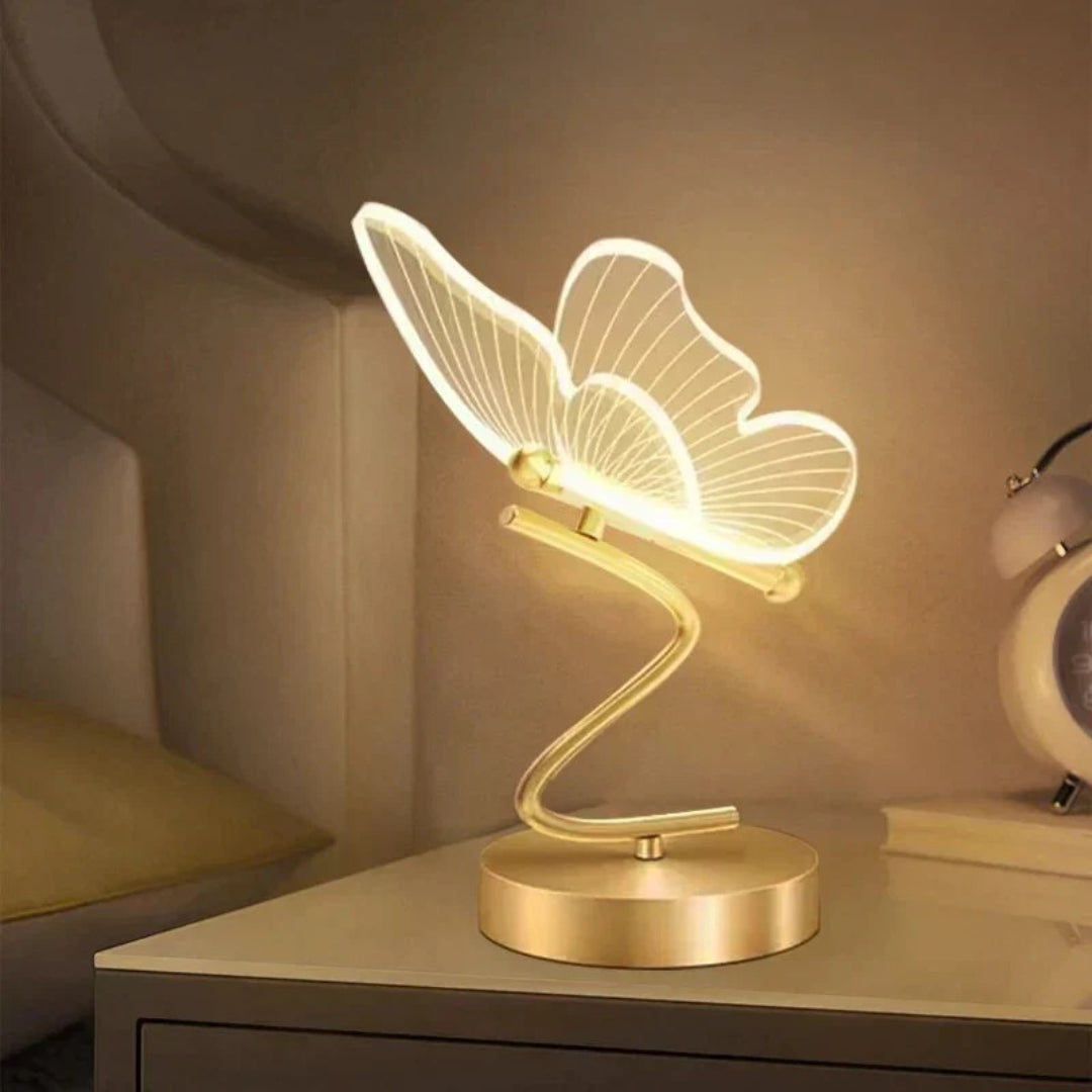 Lampe de table LED papillon