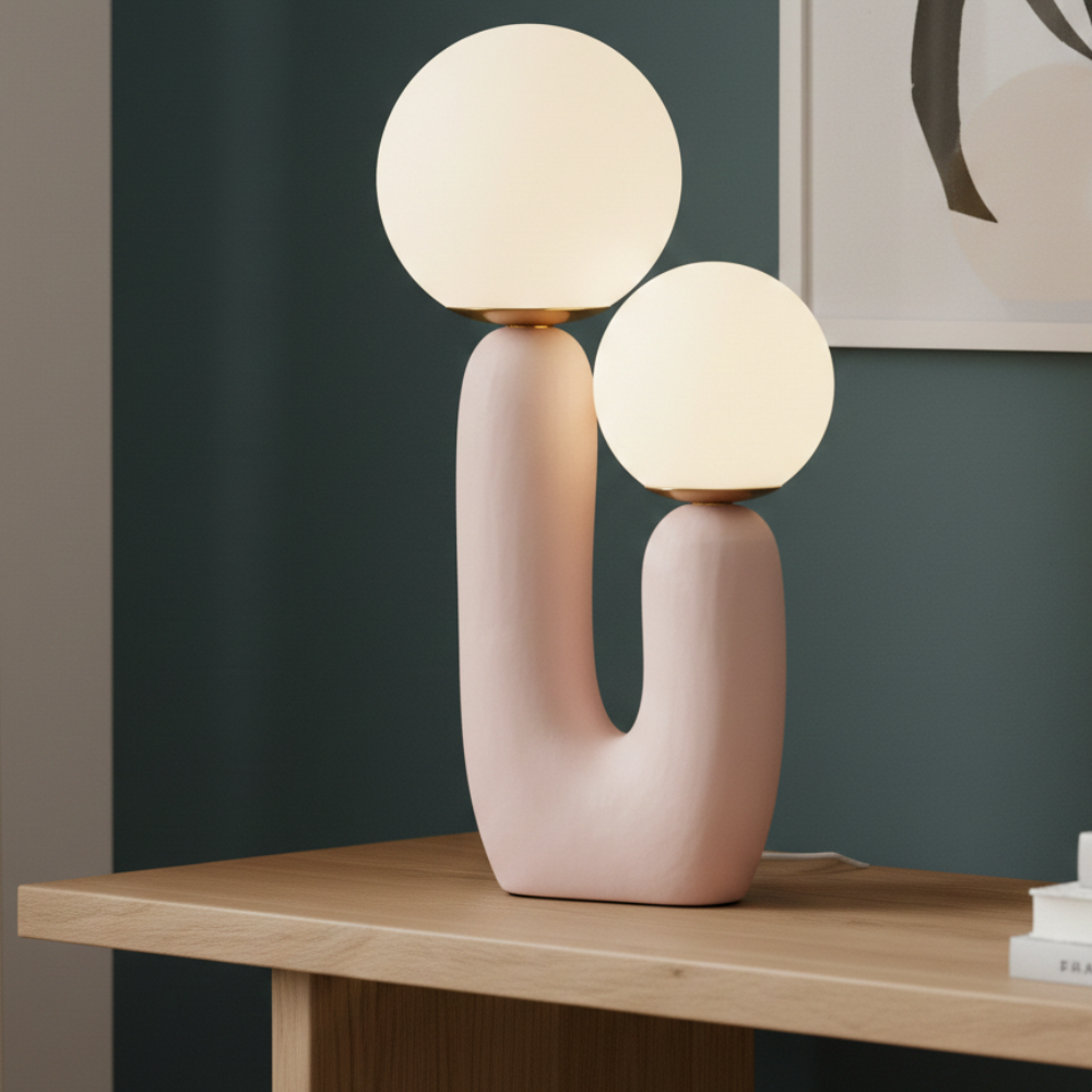 Double table lamp