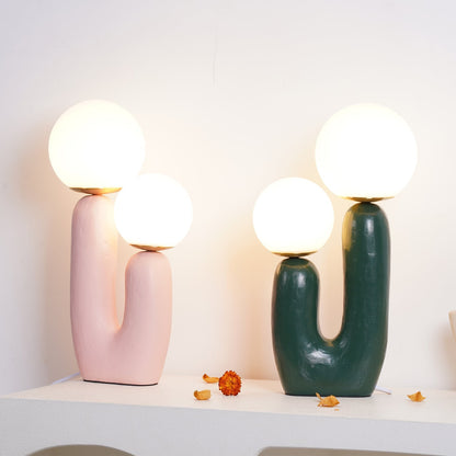 Double table lamp