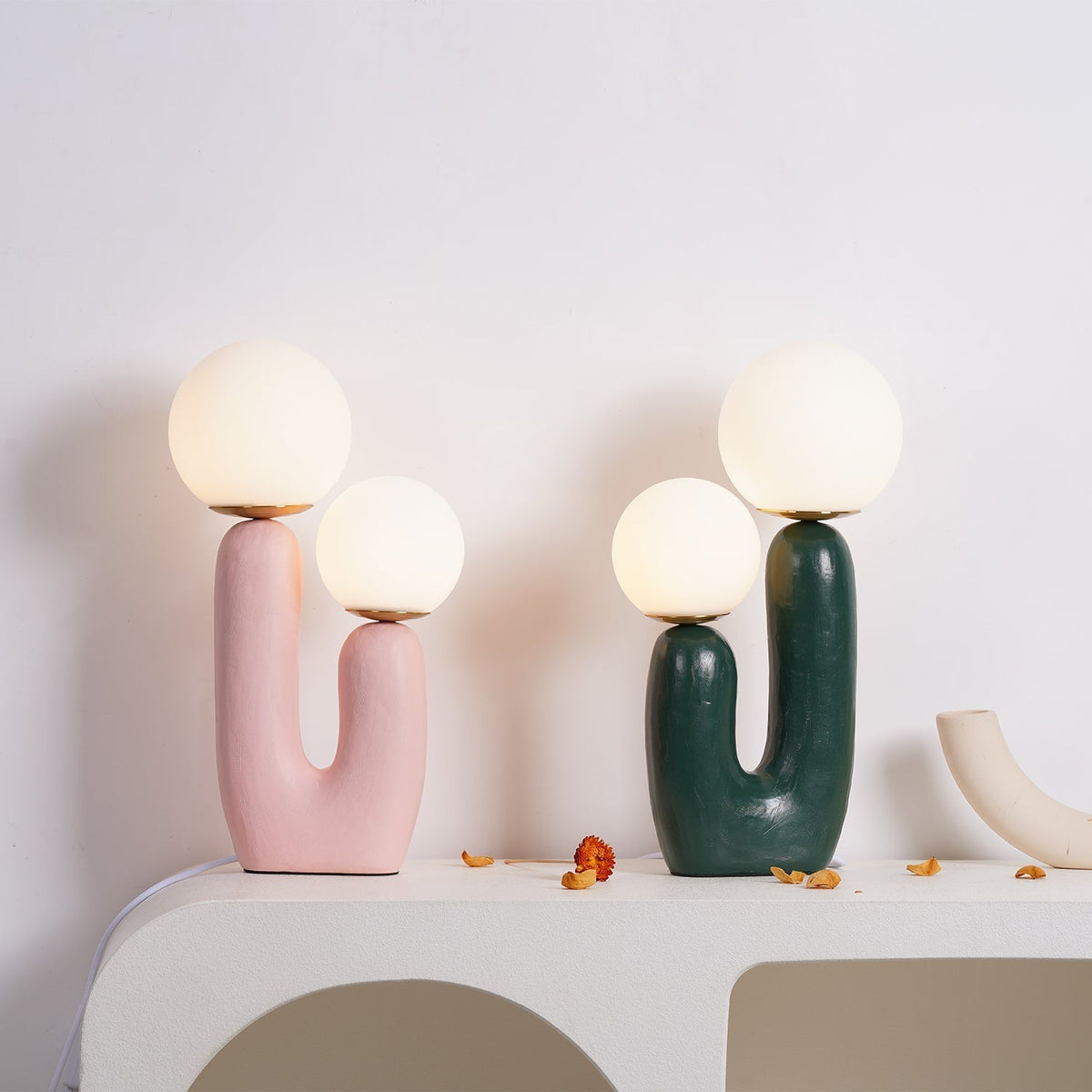 Double table lamp