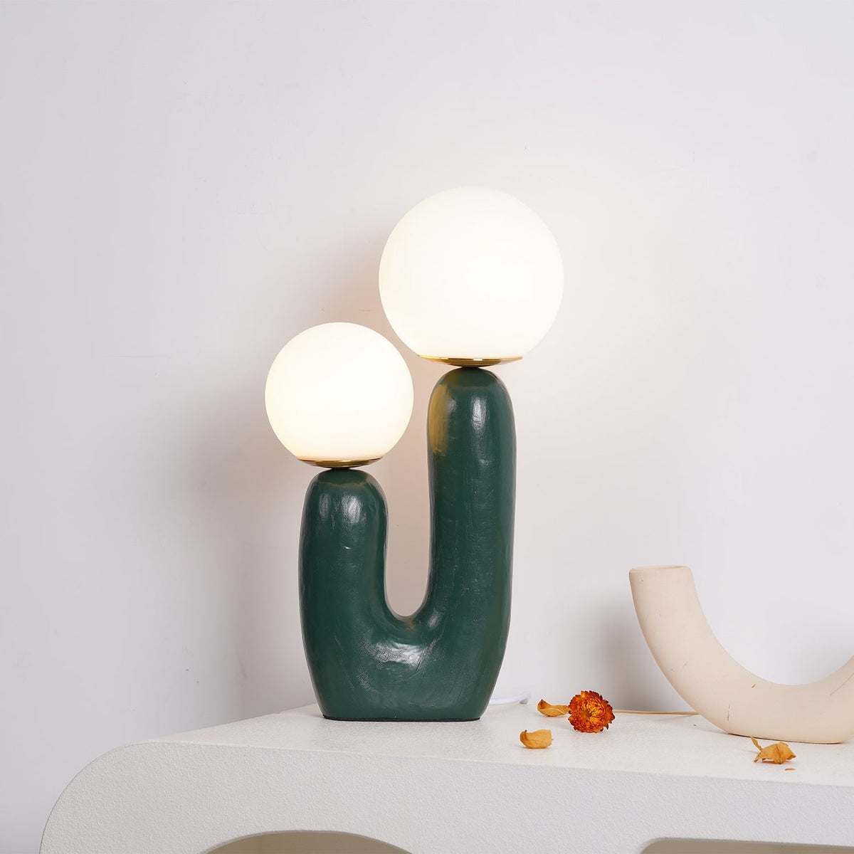 Double table lamp