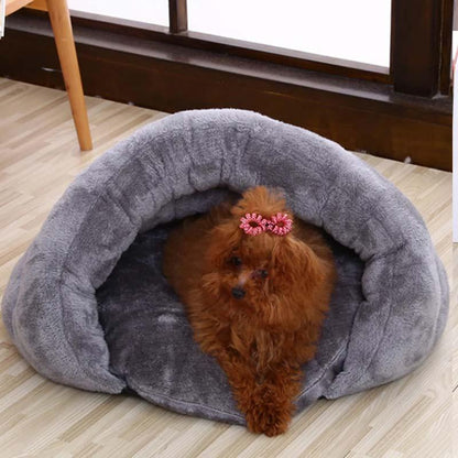 Dog cave bed