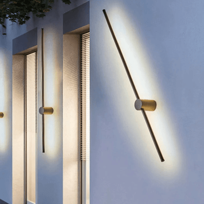 Zewnętrzna lampa liniowa LED z aluminium i osłoną PC do oświetlenia elewacji i ścieżek