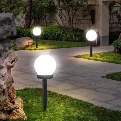 Okrągła Solarna Lampa LED do Ogrodu z Automatycznym Czujnikiem Zmierzchu