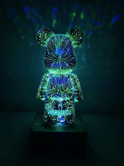 Lampka nocna LED 3D miś