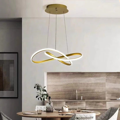 Lampa Wisząca LED w Kształcie Koniczyny z Funkcją Ściemniania i Pilotem