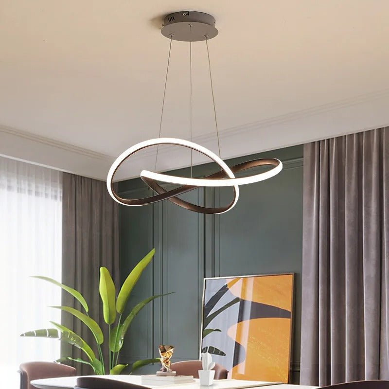 Lampa Wisząca LED w Kształcie Koniczyny z Funkcją Ściemniania i Pilotem