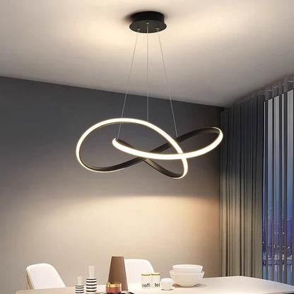 Lampa Wisząca LED w Kształcie Koniczyny z Funkcją Ściemniania i Pilotem