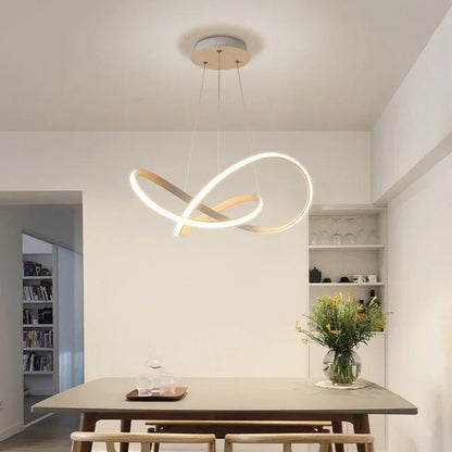 Lampa Wisząca LED w Kształcie Koniczyny z Funkcją Ściemniania i Pilotem