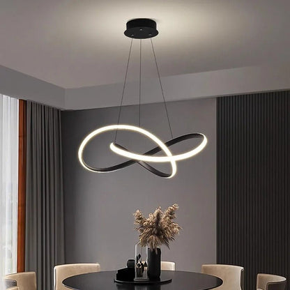 Lampa Wisząca LED w Kształcie Koniczyny z Funkcją Ściemniania i Pilotem