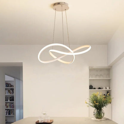 Lampa Wisząca LED w Kształcie Koniczyny z Funkcją Ściemniania i Pilotem