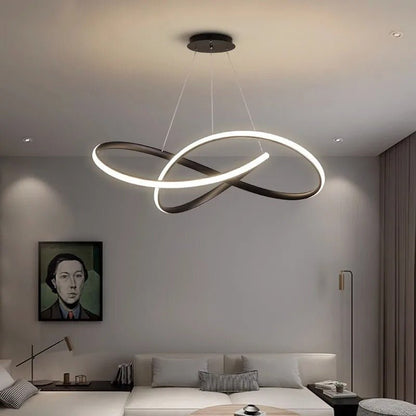 Lampa Wisząca LED w Kształcie Koniczyny z Funkcją Ściemniania i Pilotem