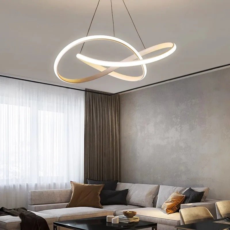 Lampa Wisząca LED w Kształcie Koniczyny z Funkcją Ściemniania i Pilotem