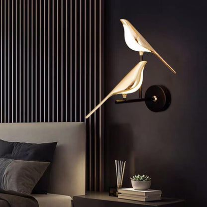 Lampa LED w kształcie ptaka z magnetycznym mocowaniem do stołu i ściany