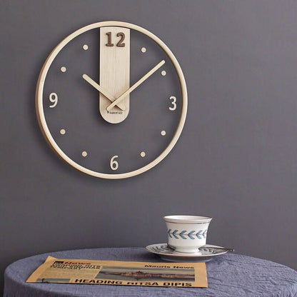 Horloge murale en métal et verre