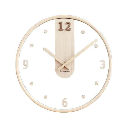 Horloge murale en métal et verre