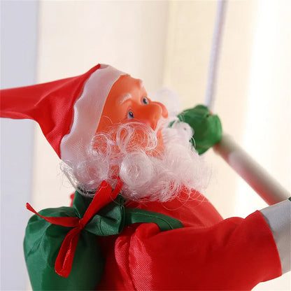 Santa Claus on a ladder