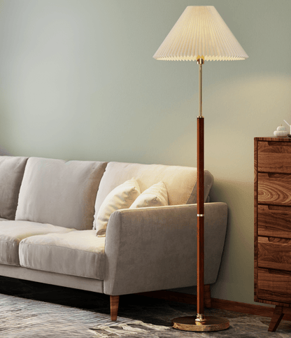 Lampa podłogowa E27 z papierowym kloszem, oświetlenie 3–5 m²