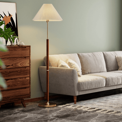 Lampa podłogowa E27 z papierowym kloszem, oświetlenie 3–5 m²