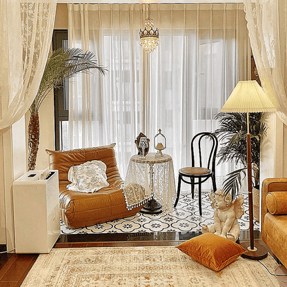 Lampa podłogowa E27 z papierowym kloszem, oświetlenie 3–5 m²